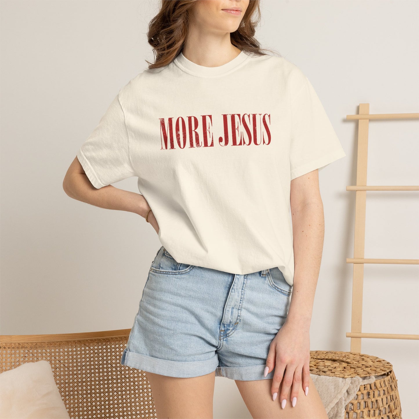 Jesus Prayer T-Shirt — "More Jesus" Graphic Christian Tee
