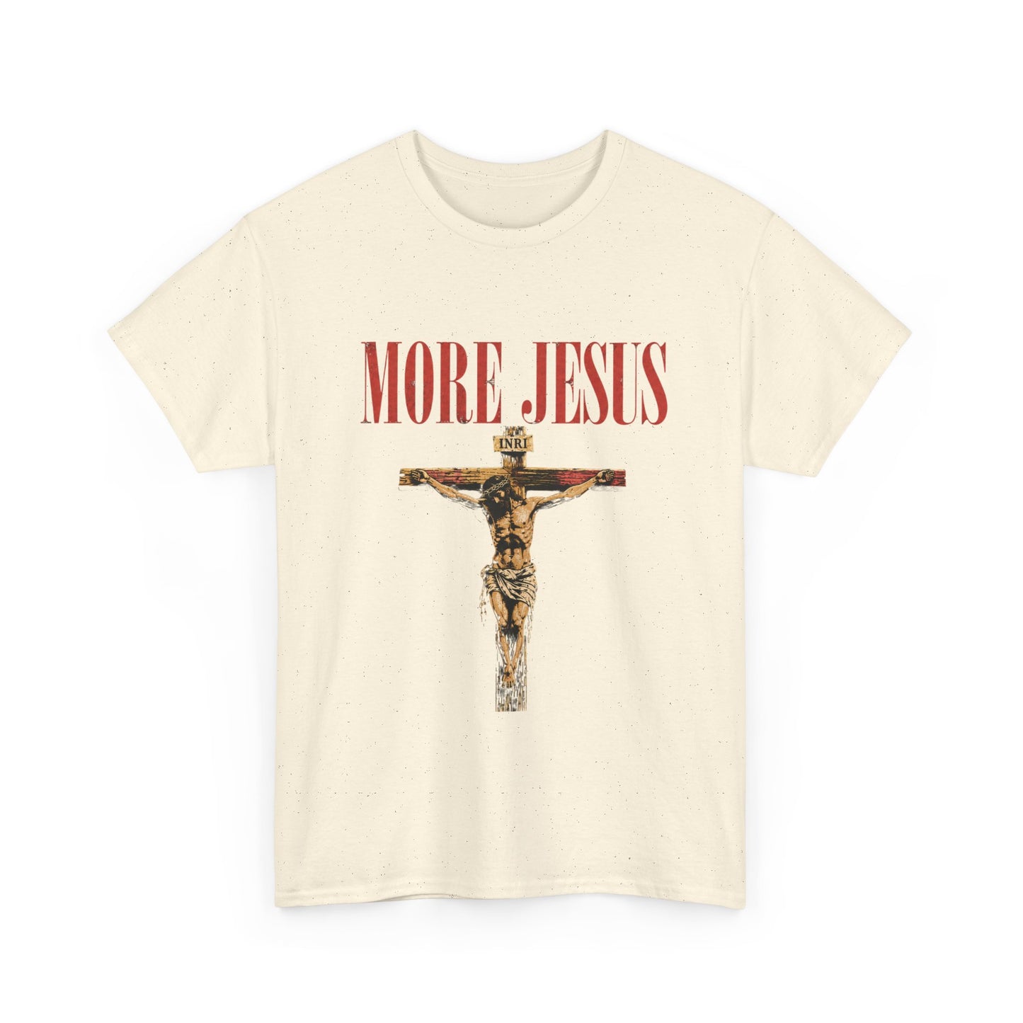 More Jesus T-Shirt — Vintage Crucifix Graphic Christian Tee