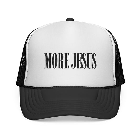 More Jesus Trucker Hat — Faith-Based Mesh Baseball Cap